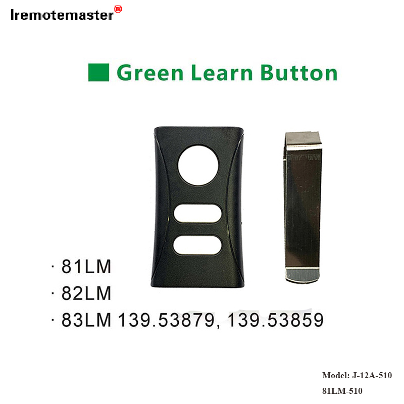 81LM 82LM 83LM Green Learn Button 390MHz Garažo durų nuotolinio valdymo pulto keitimas