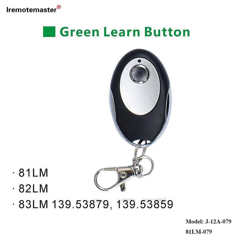 Skirta 81LM 82LM 83LM Green Learn Button 390MHz vartų durų nuotolinio valdymo pulto keitimas